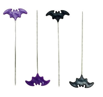 Halloween Bat Sewing Pins - 50 Pieces