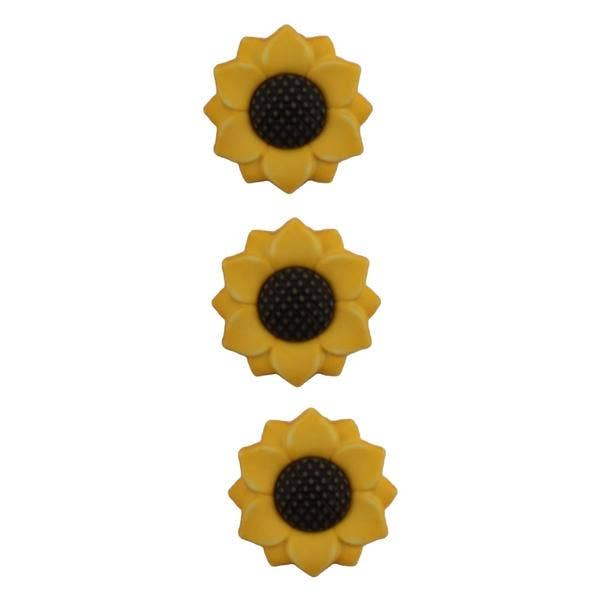 Buttons Galore and More Craft & Sewing Buttons - Sunflowers Buttons