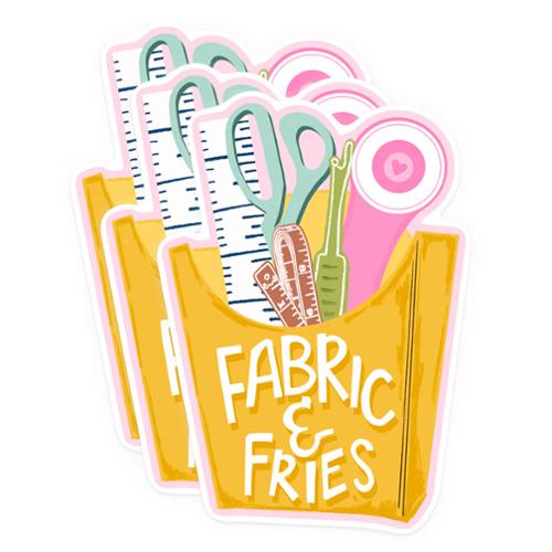 Kati Cupcake - Fabric and Fries - Sticker