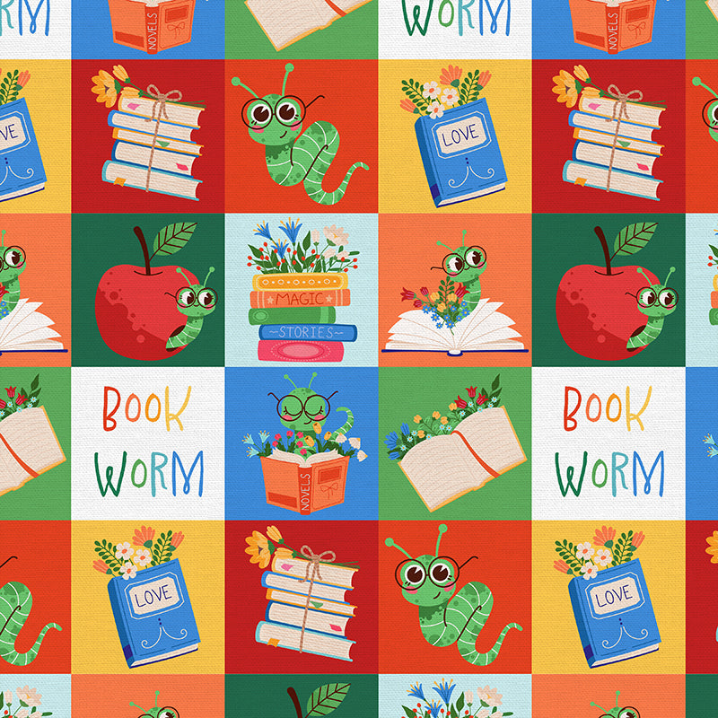PBS Fabrics - Book Worm - Blocks - 12026516