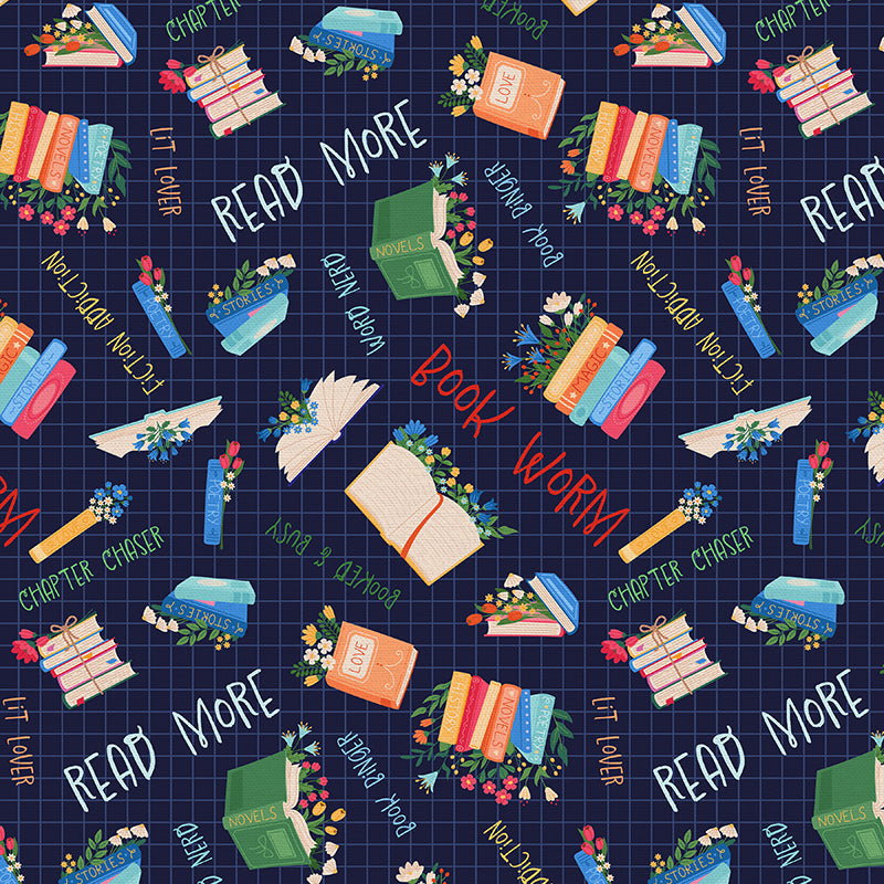 PBS Fabrics - Book Worm - Book Toss - 12026517