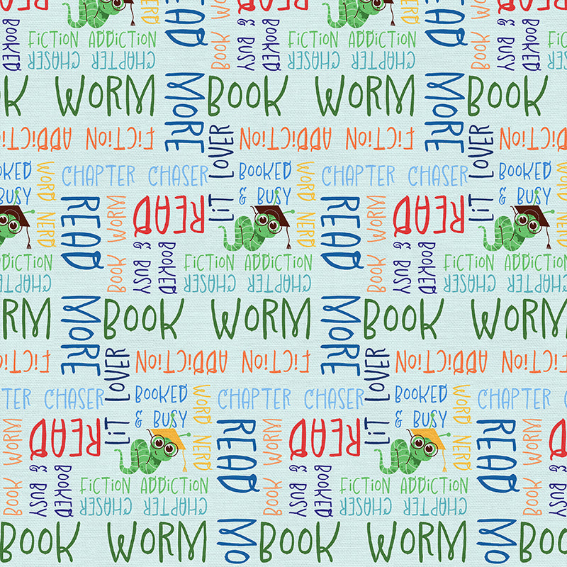 PBS Fabrics - Book Worm - Words - 12026518