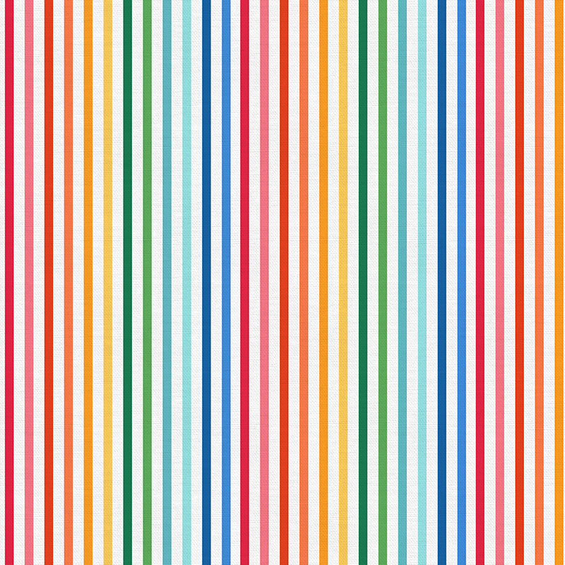 PBS Fabrics - Book Worm - Rainbow Stripes - 12026524