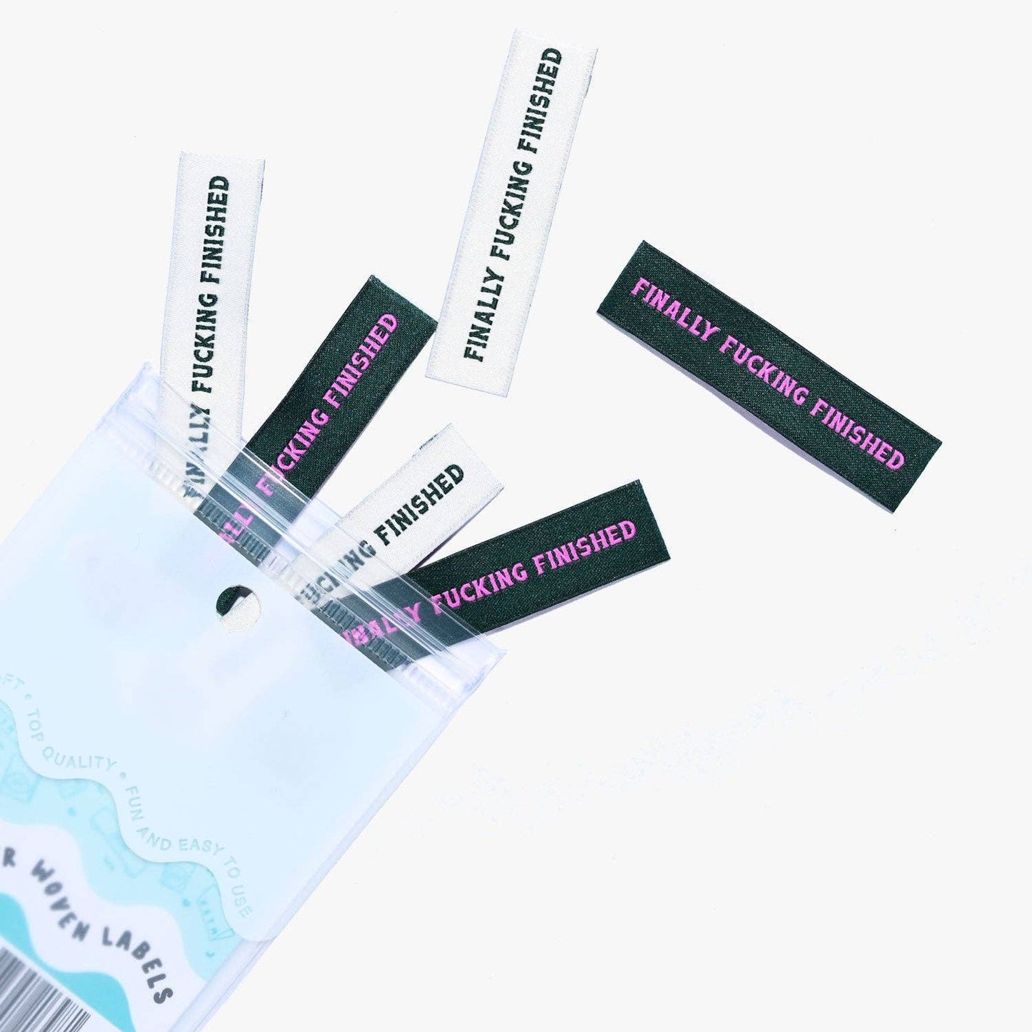 Kylie and the Machine - Finally Fucking Finished Woven Labels