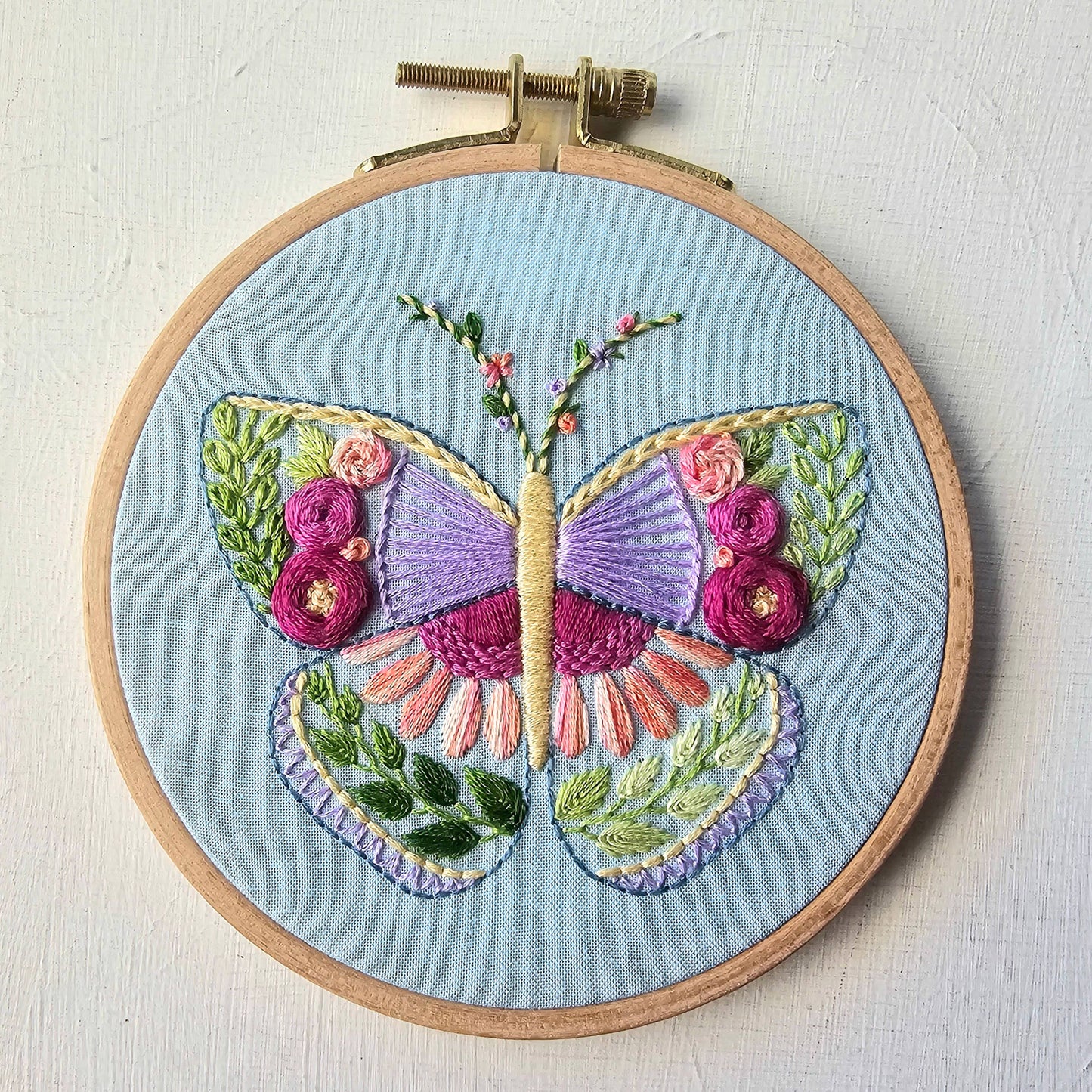 Jessica Long Beginner Butterfly Hand Embroidery Kit