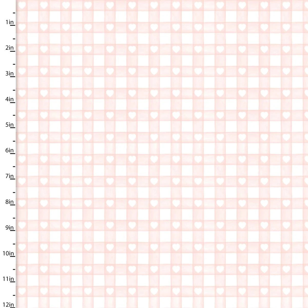 Studio E - 3 Wishes - Let's Celebrate Welcome Baby - Little Love Hearts Check Plaid - 3LCWELCOMEBA-24682-PNK