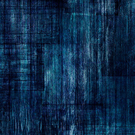 QT Fabrics - Panorama 118" Wide - Matte Poly Spandex Wood Texture Dark Blue - 2099 30840 N