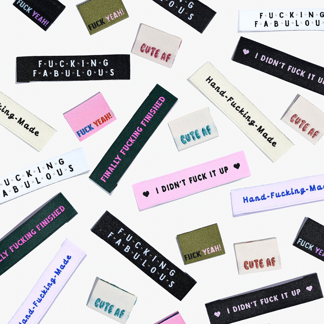 Kylie and the Machine - I Didn't Fuck It Up Woven Labels