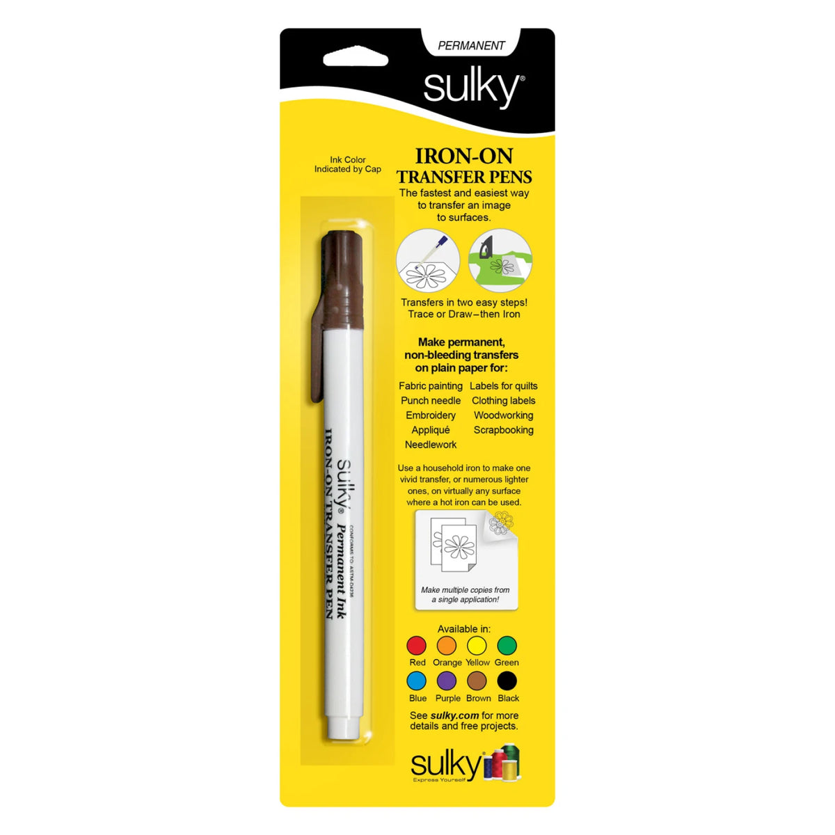 Sulky Iron On Transfer Pen Brown