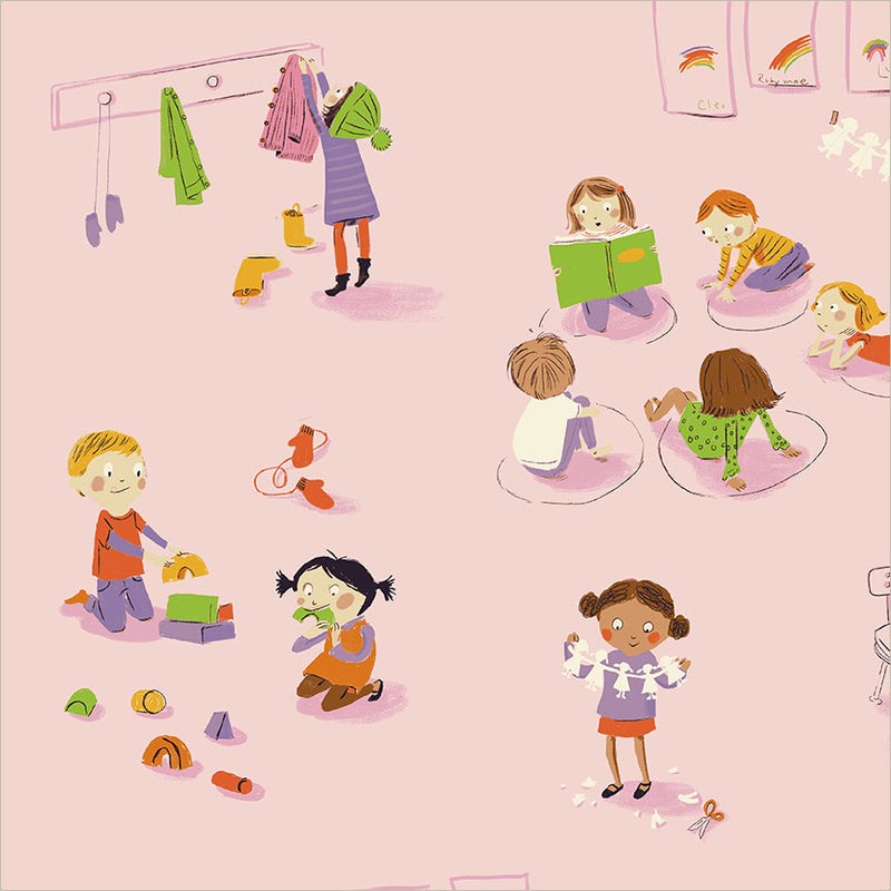 Preorder - Windham - Heather Ross - Heather Ross Favorites - Kindergarten Children Kids - 43480D-1 Pink - Ships June 2026