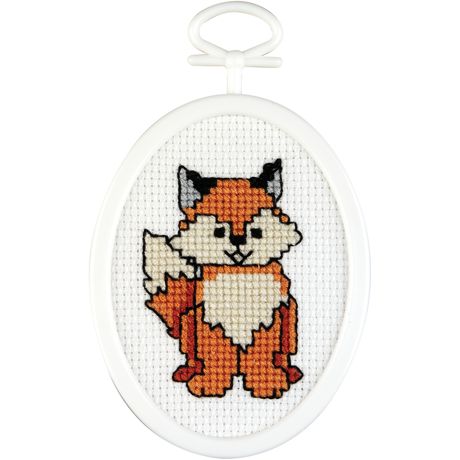 Janlynn Mini Counted Cross Stitch Kit - Fox