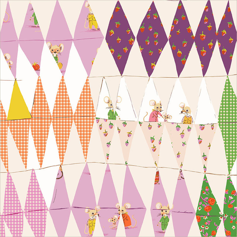 Preorder - Windham - Heather Ross - Heather Ross Favorites - Trixie Collage Cheater Print - 50896D-2 Blush - Ships June 2026