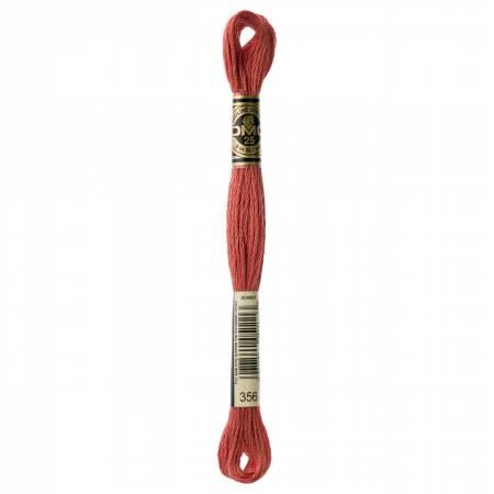 DMC Six Strand Embroidery Floss - 347 - 349 - 350 - 351 - 352 - 353 - 355 - 356