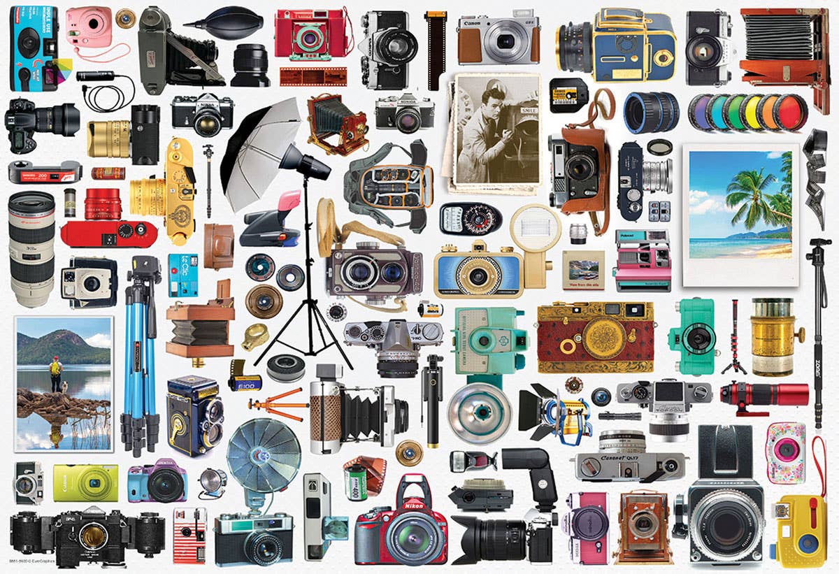Eurographics Puzzles USA - Classic Camera Puzzle Tin