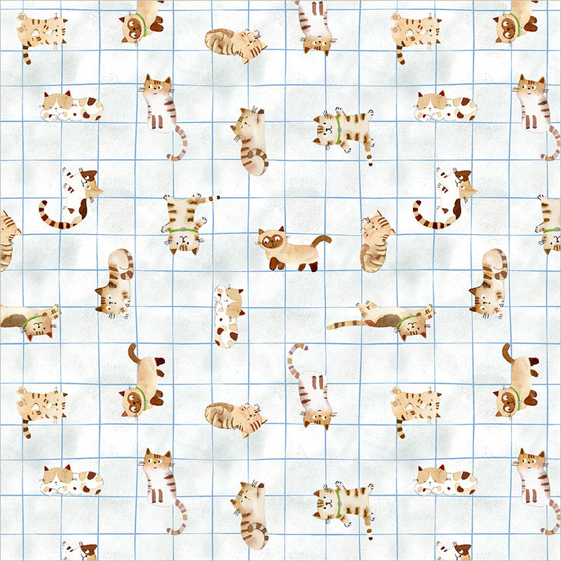PREORDER - Windham - Sue Miano - Crafty Cats - Cutie Cats - 55616-4 White - Ships November 2026