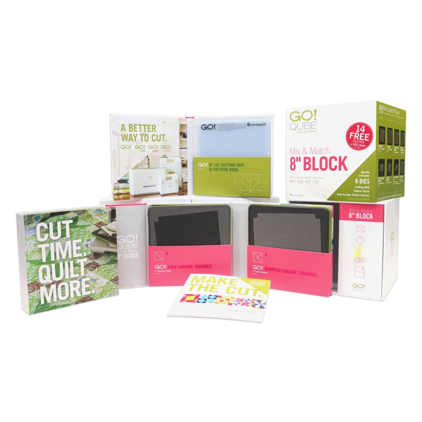 Accuquilt GO! Ready. Set. GO! Big® Ultimate Fabric Cutting System + Travel Totes # 56498
