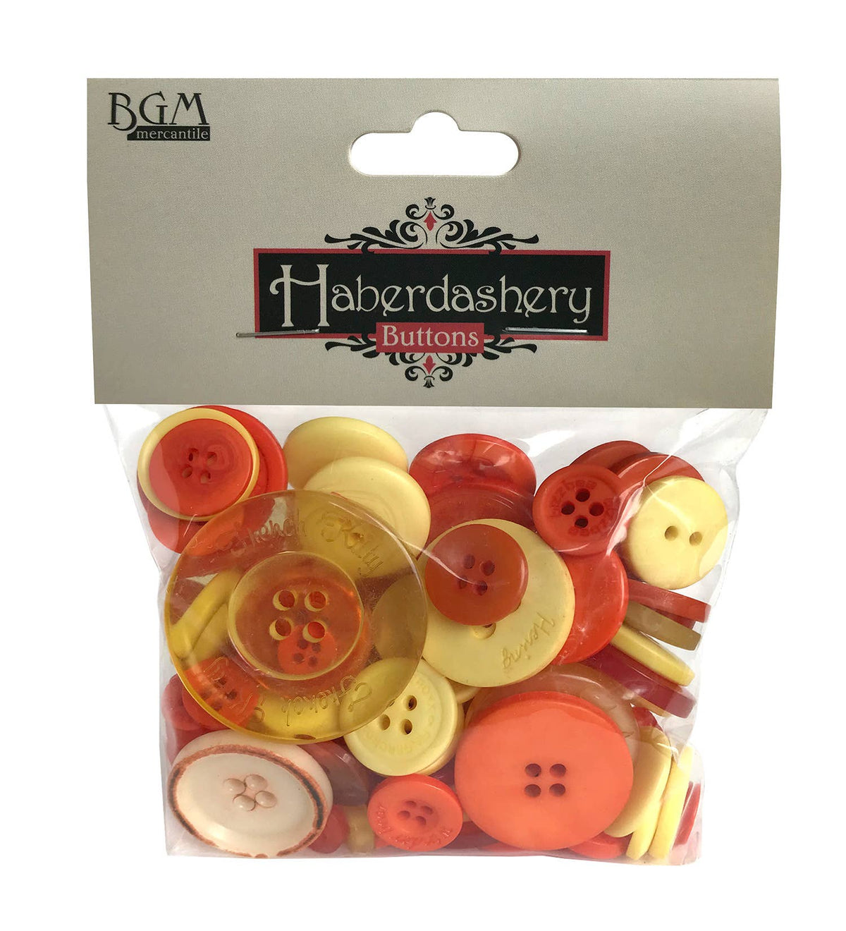 Buttons Galore and More Craft & Sewing Buttons - Haberdashery - Yellow/Orange