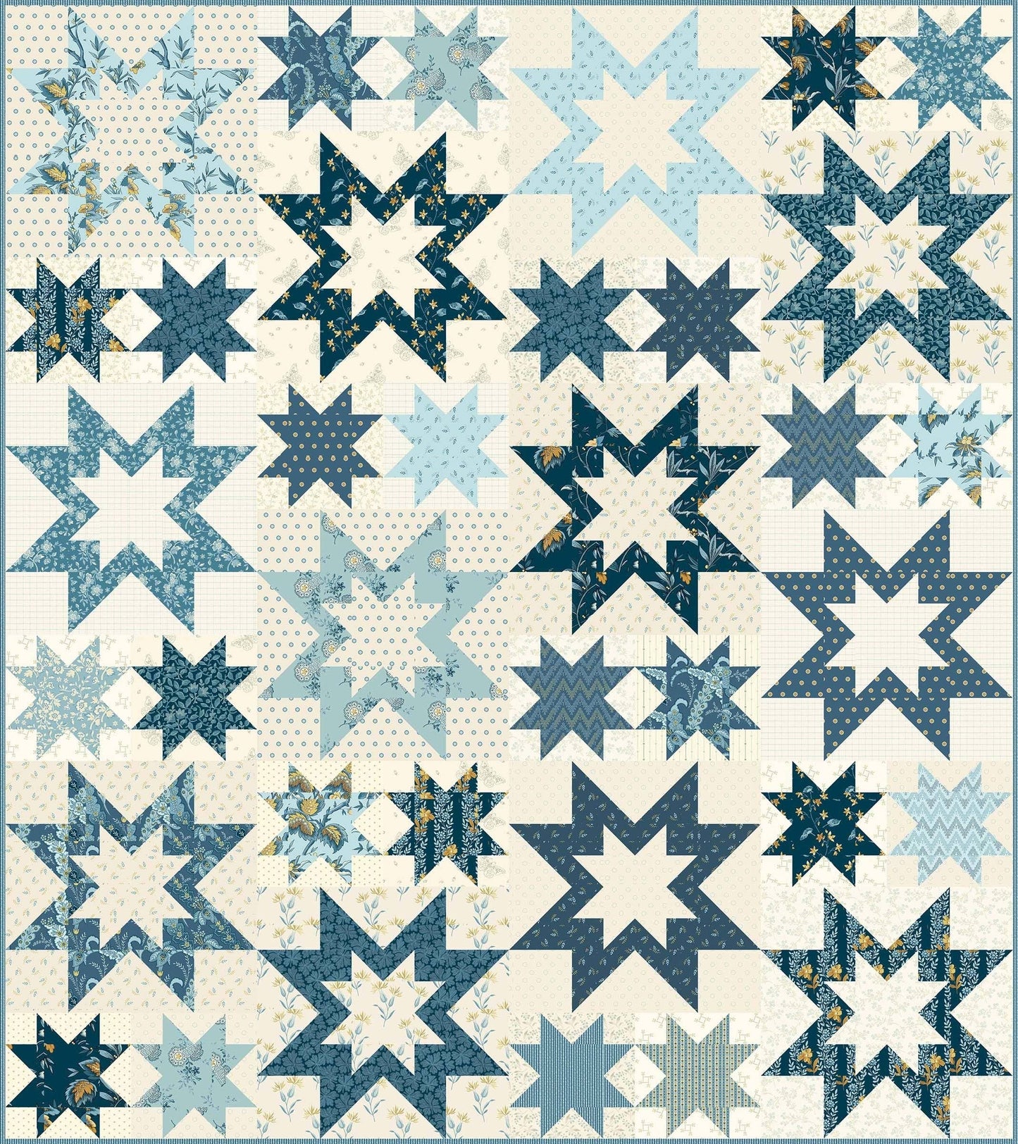Sawtooth Star Quilt Pattern By Laundry Basket Quilts