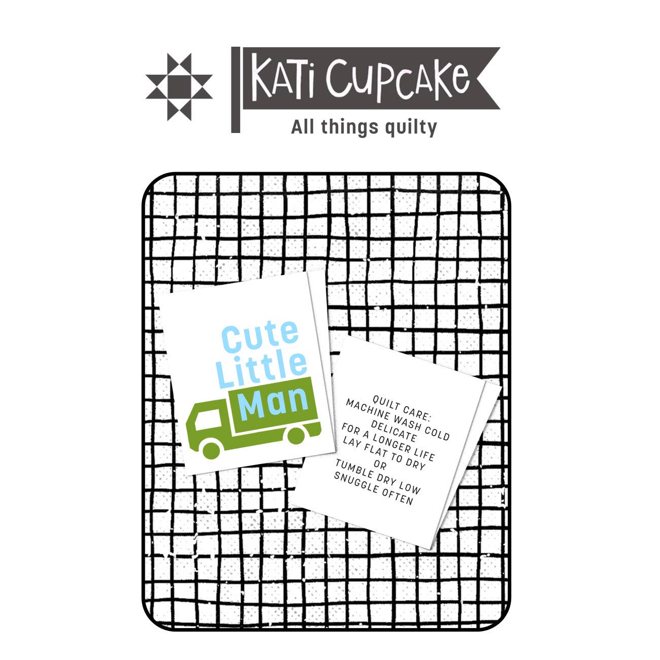 Kati Cupcake - Cute Little Man - Designer Sewing Labels