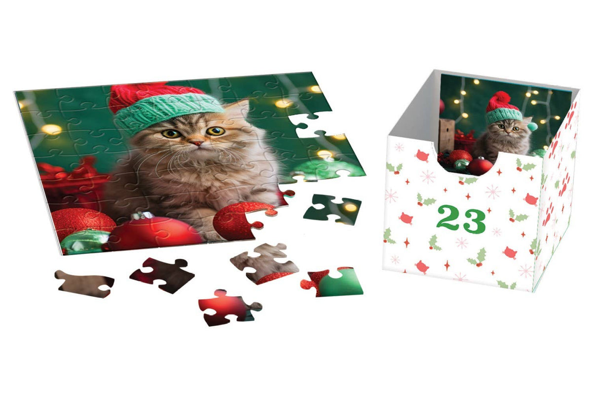 Eurographics Puzzles USA - Christmas Whiskers - Advent Calendar Puzzle
