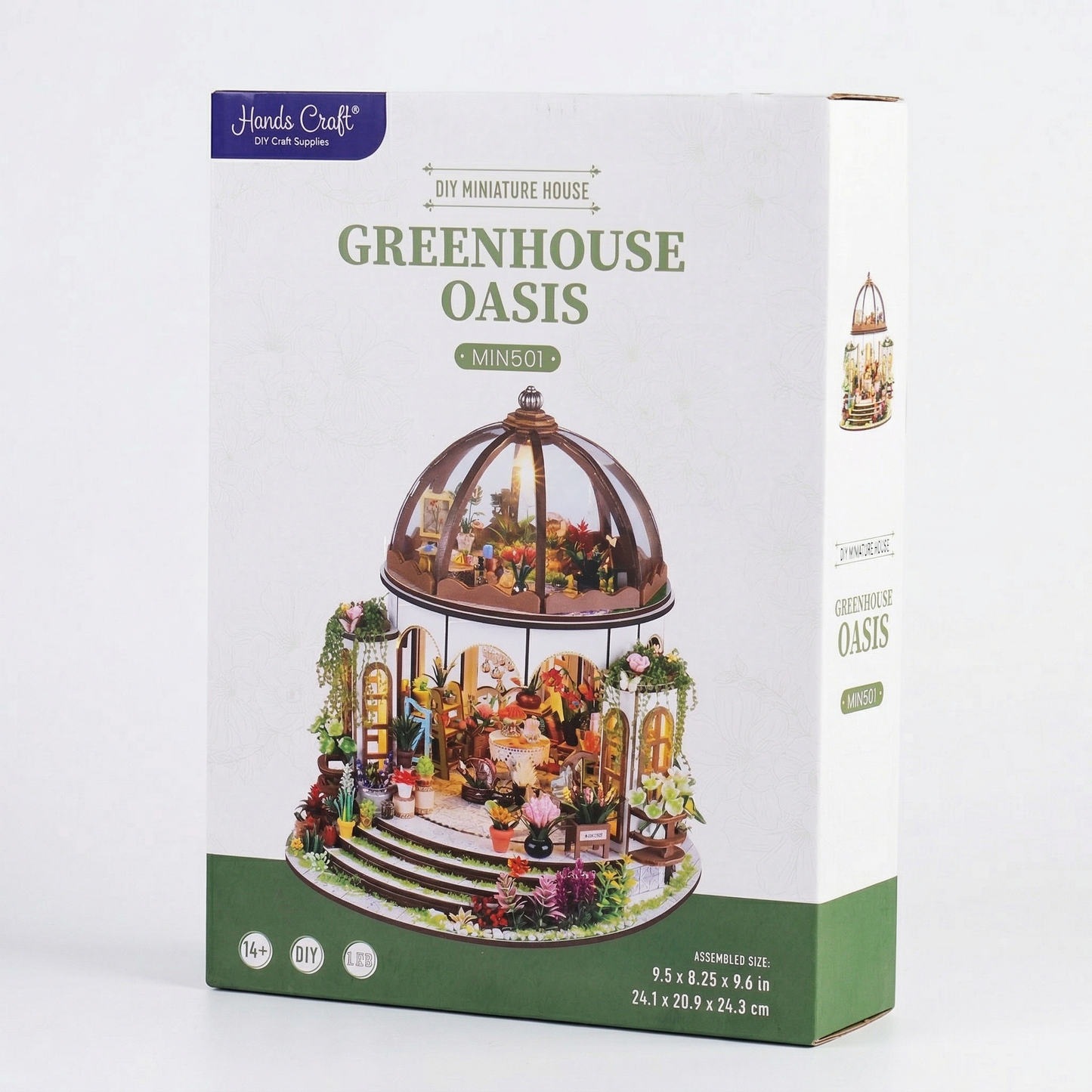 Hands Craft DIY Miniature House Kit: Greenhouse Oasis