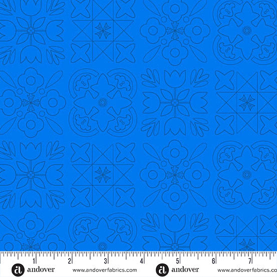 PREORDER - Andover - Alison Glass - Color Camp Dusk - Bandana - A-10428-B - Ships August 2026