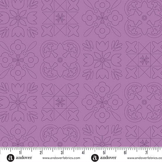PREORDER - Andover - Alison Glass - Color Camp Bloom - Bandana- A-10428-P - Ships September 2026