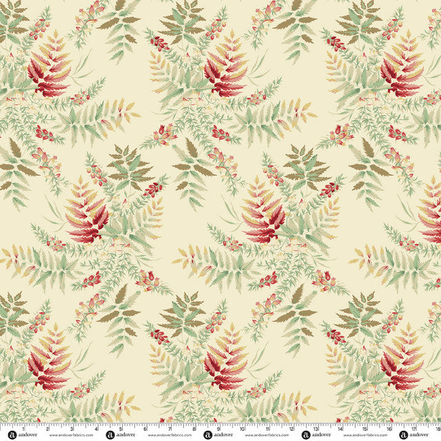 Preorder - Andover - Laundry Basket Quilts - Secret Stash 108" Wide Quilt Backing Fabric - Ferns - AW-10595-L - Ships October 2026