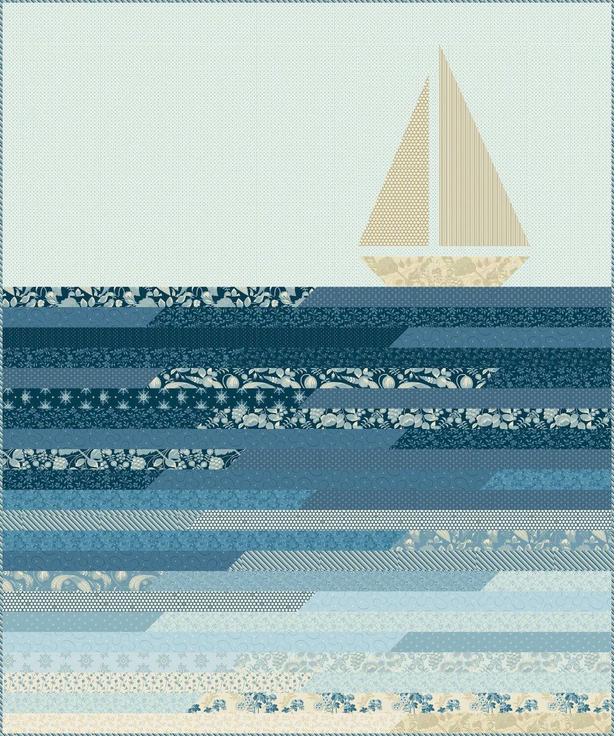 Blue Escape Quilt Pattern By Laundry Basket Quilts