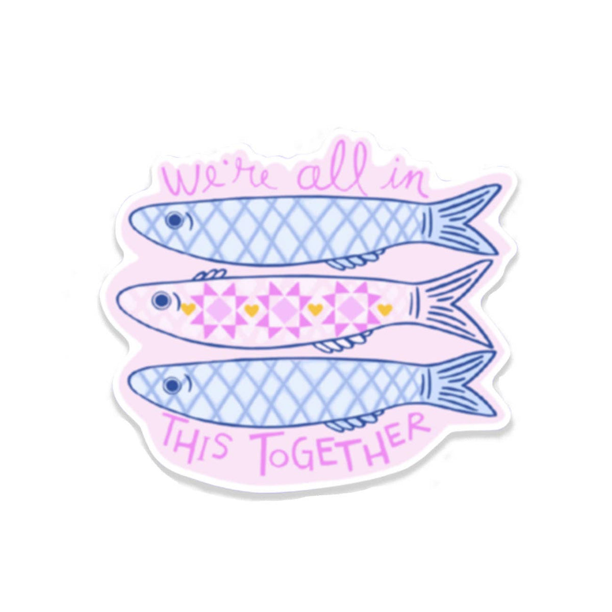 Kati Cupcake - We're All In This Together Fish - 1 Sticker