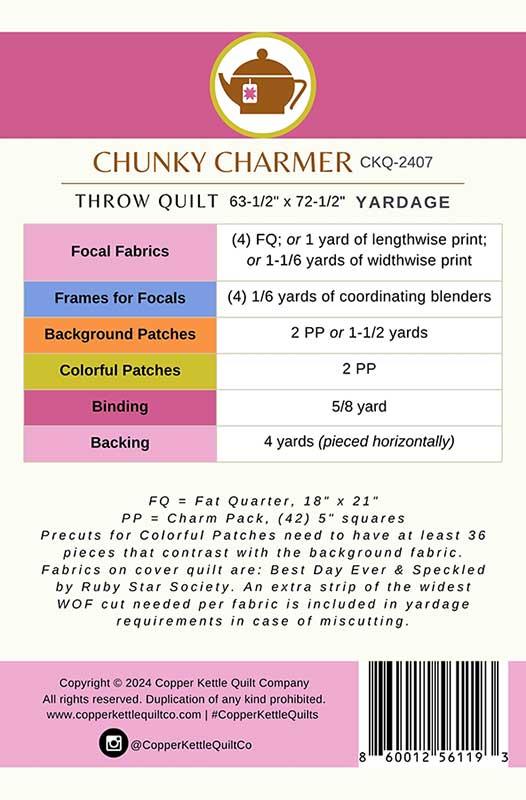 Chunky Charmer Quilt Pattern By Copper Kettle