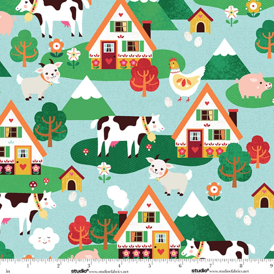 Studio E - Bee Brown - The G O A T - Alpine Farmhouse Meadow Farm Animals - E-9252-16