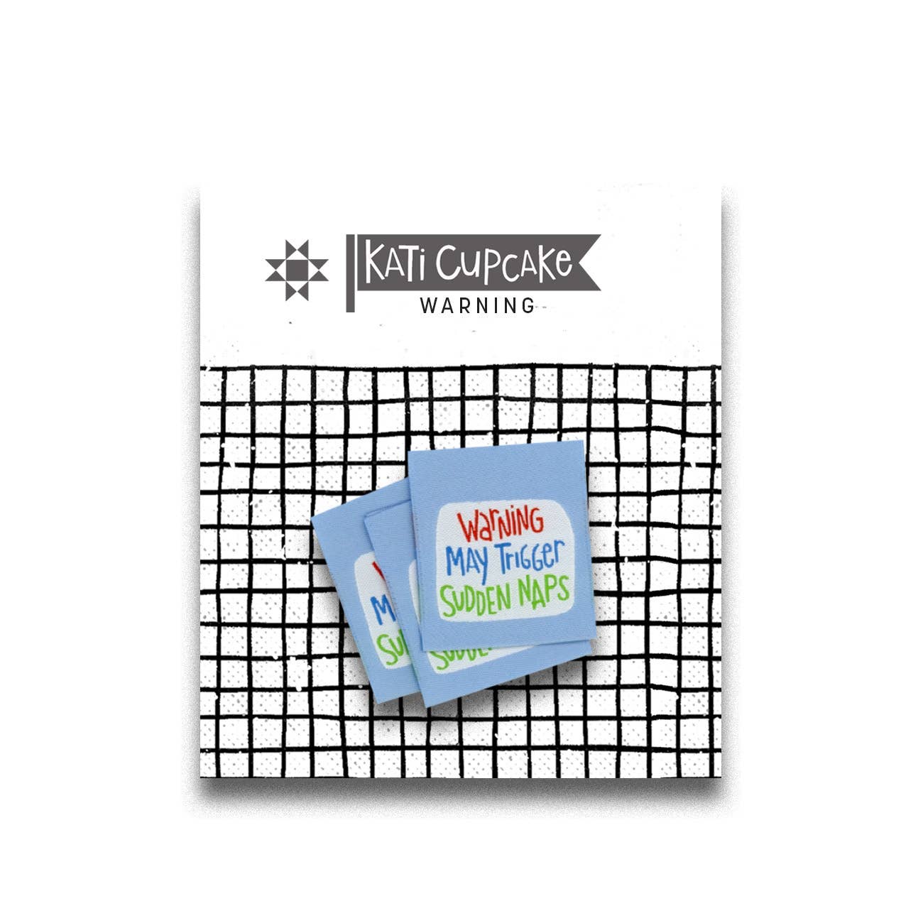 Kati Cupcake - Warning - Sewing Labels