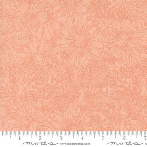 PREORDER - Moda - Gingiber - Ladybug Whimsy - Pen Ink Flower Florals Pink - 48444 15 - Ships October 2026