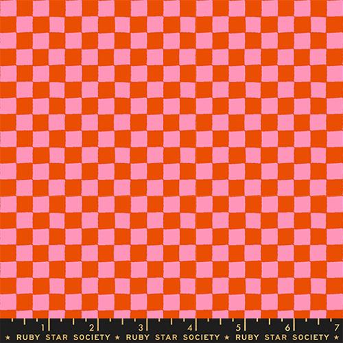 Preorder - Ruby Star Society - 1 800 Calico - Checkerboard Blender Warm Red - RS4167 12 - Ships October 2026