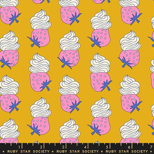 PREORDER - Ruby Star Society - Sugar Cone 2 - Food Strawberries and Whip Cream Yellow - RS3112 14 - Ships December 2026