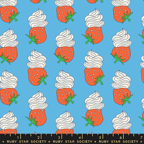 PREORDER - Ruby Star Society - Sugar Cone 2 - Food Strawberries and Whip Cream Blue - RS3112 15 - Ships December 2026