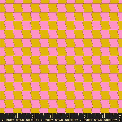 PREORDER - Ruby Star Society - Sugar Cone 2 - Wavy Checker Blender Pink / Yellow - RS3114 11 - Ships December 2026