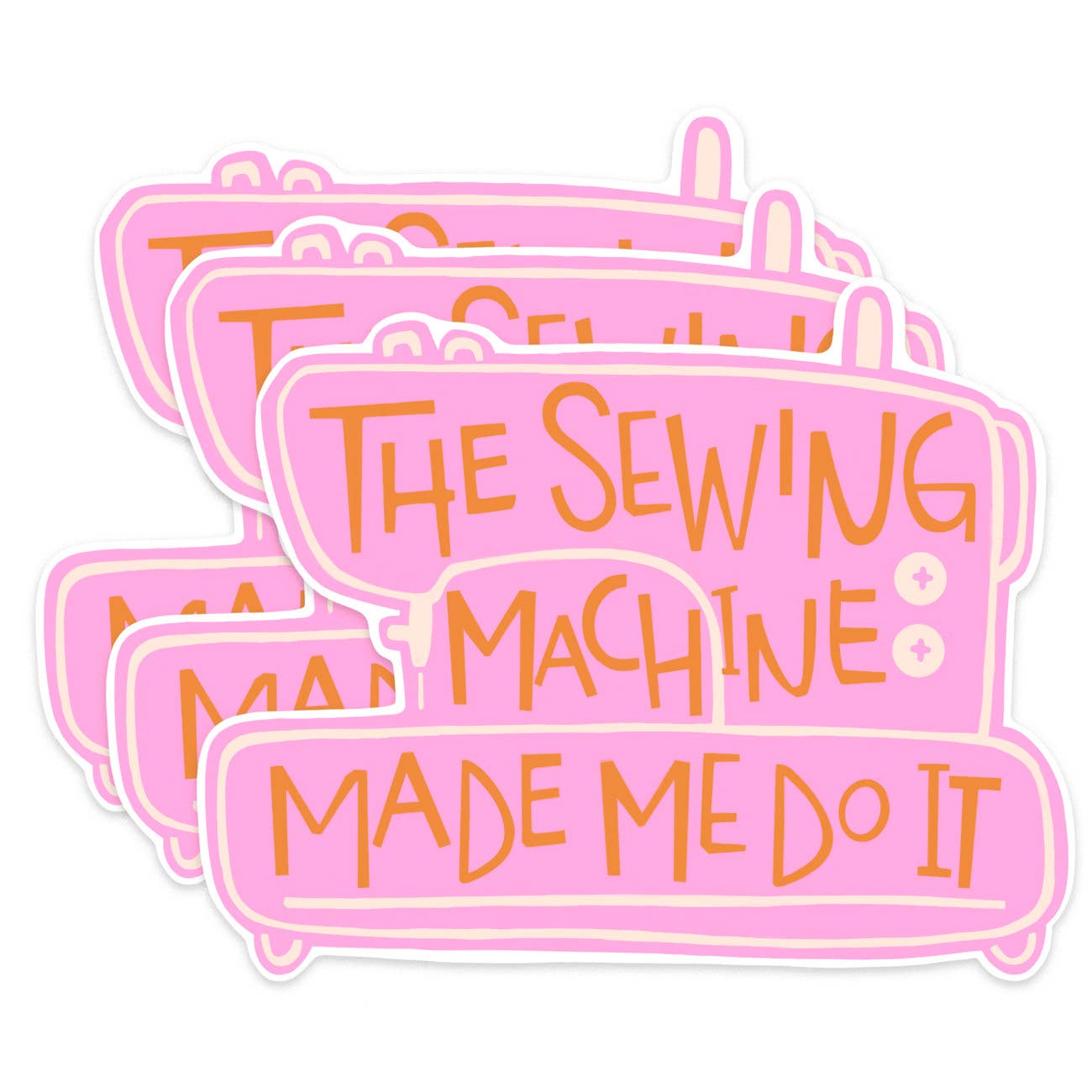 Kati Cupcake - Sewing Machine - 3 Stickers