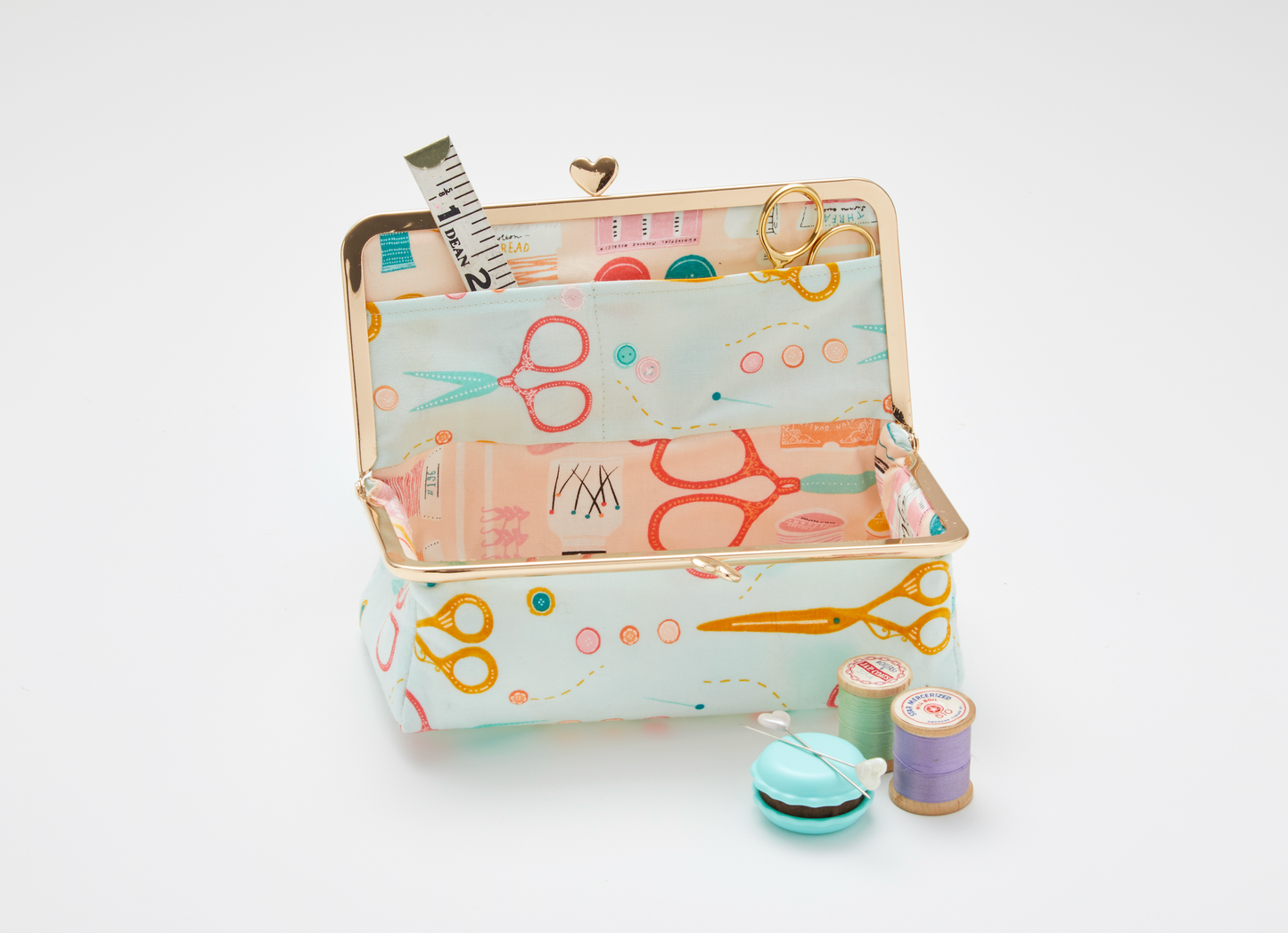 Heart Clasp Sewing Box Kit By Zakka Workshop
