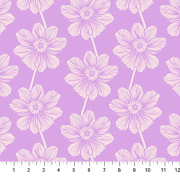 Anna Maria Textiles - Indelible Ink - Anemone - Lilac Purple - AMT1000-83V