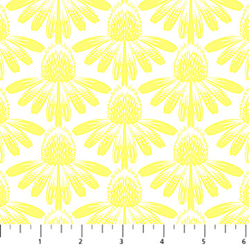 Anna Maria Textiles - Heiress - Coneflower - Yellow Sun - AMT1001-52C