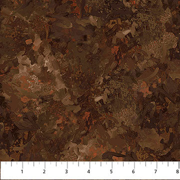 Northcott - Chroma Wide Backing Fabric - 108" Wide - Paint Splatter Earth - B9060-36