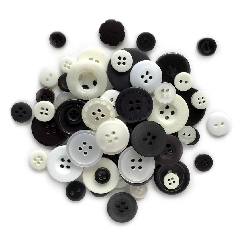Buttons Galore and More - Haberdashery Black and White HAB111