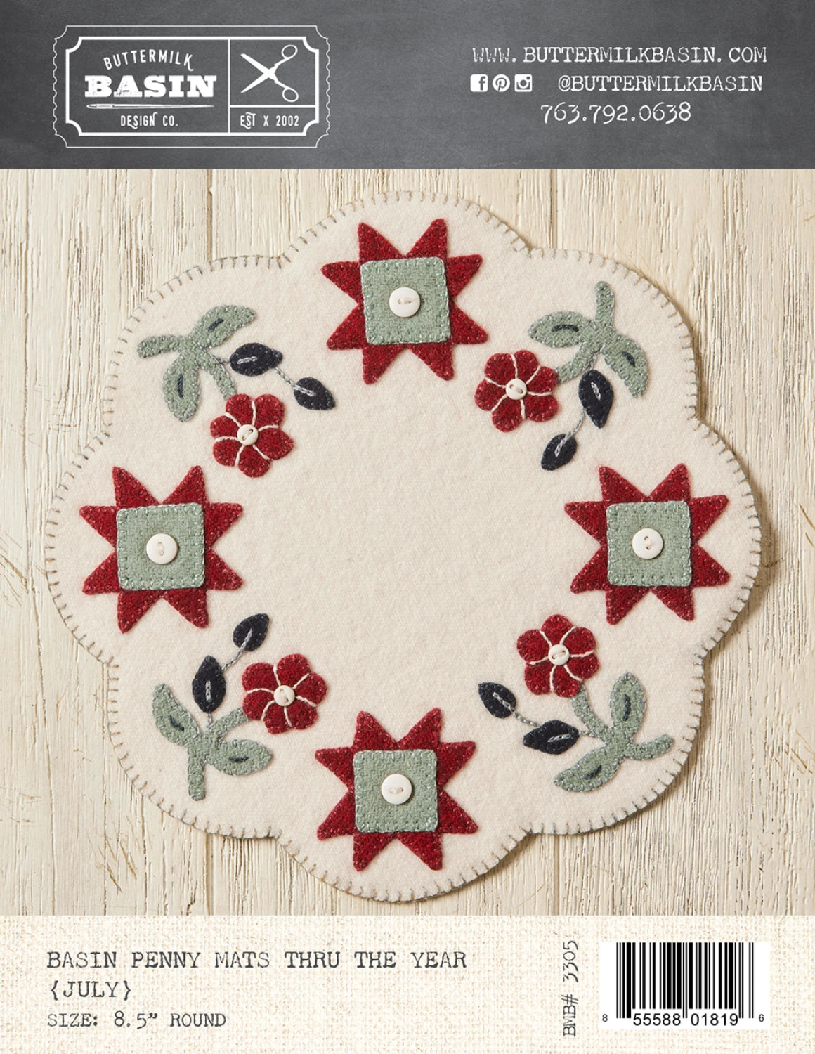 Basin Penny Mats Thru the Year July Pattern By Buttermilk Basin