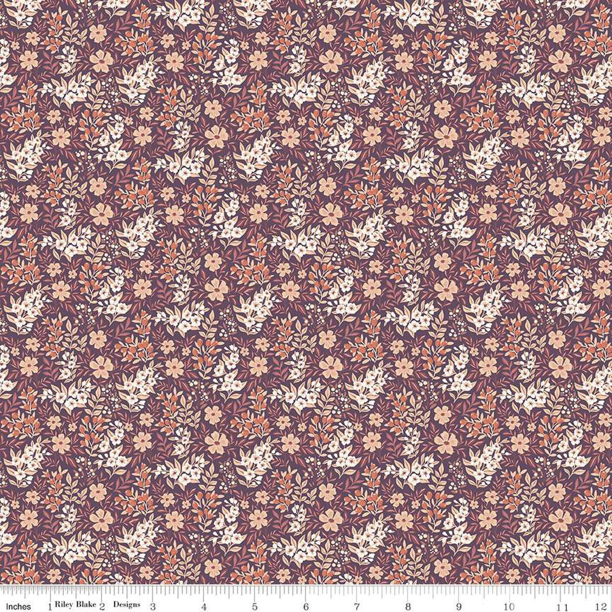 Riley Blake - Modern Prairie - Evening on the Prairie - Ditsy Floral Purple - C16747-PURPLE