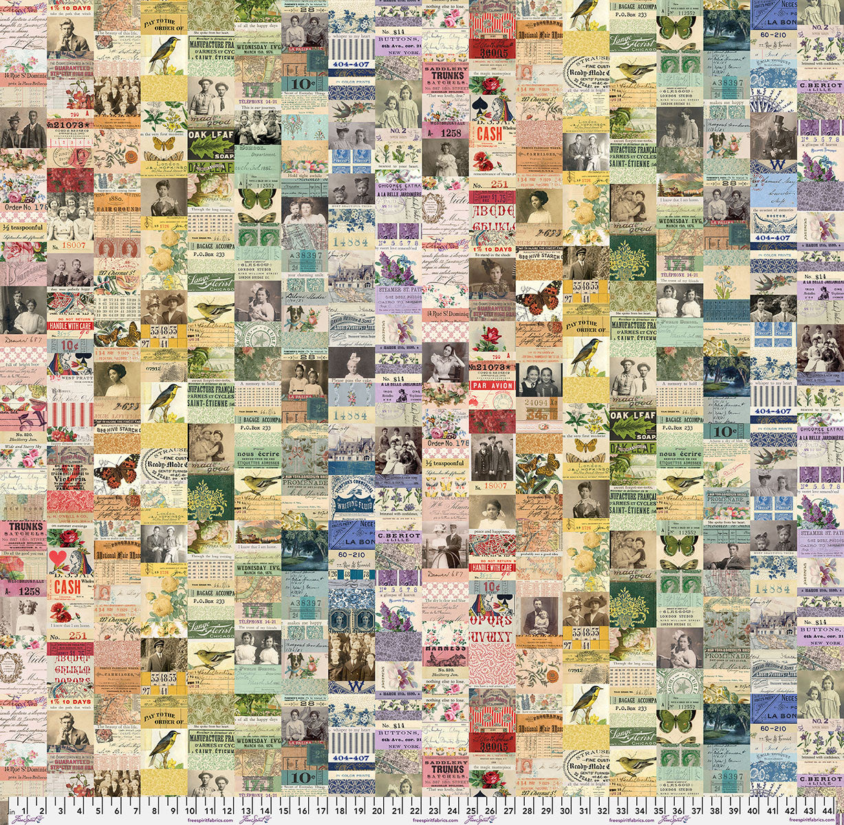 FreeSpirit - Tim Holtz - Multi Collage Canvas - CCTH017.MULTI