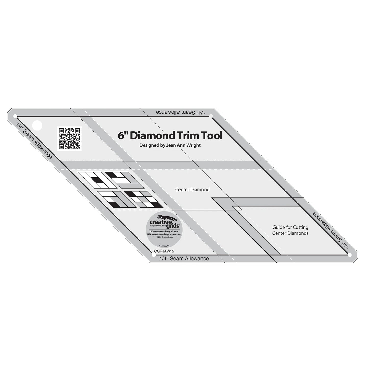 Creative Grids 6in Diamond Trim Tool