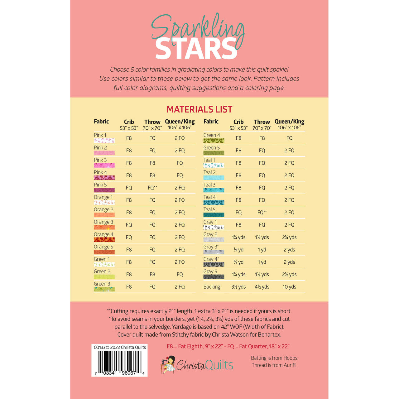 Sparkling Stars Quilt Pattern By Christa Quilts