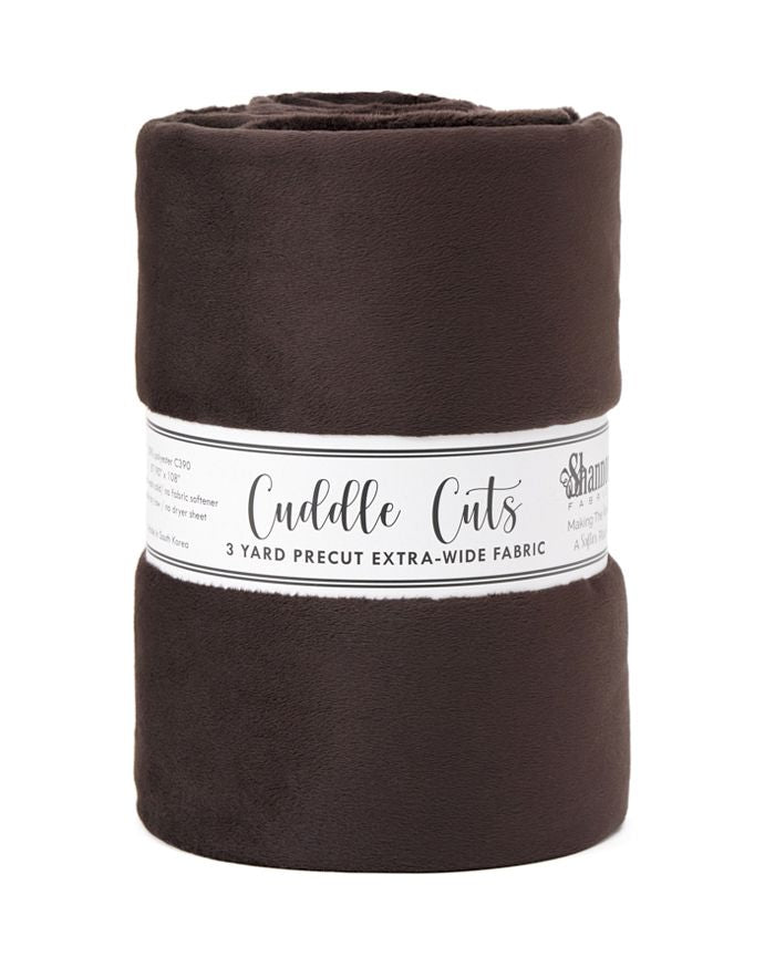 Shannon Fabrics - 3 Yard Extra Wide Cuddle Cut - Chocolate